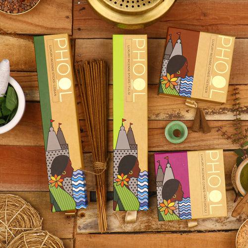 Phool Classic Gift box - Natural Incense Collection (4 Fragrances)