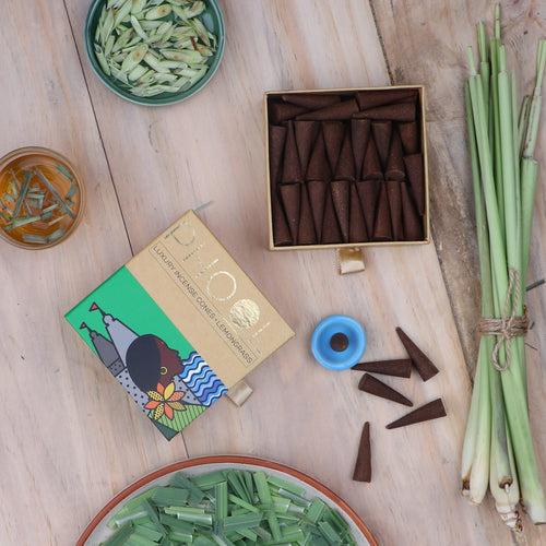 Phool Natural Incense Cones - Lemongrass