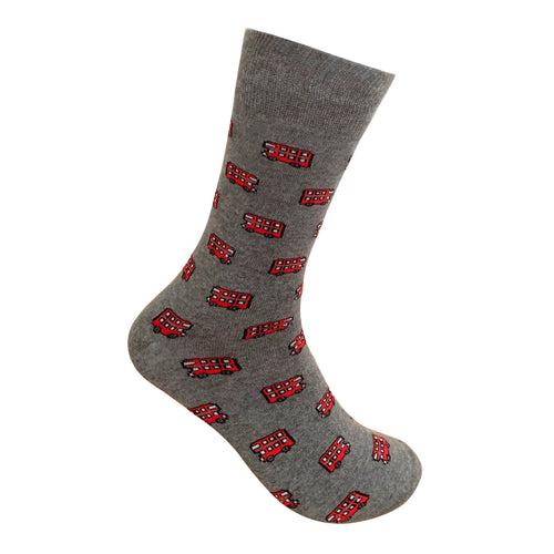 Double Decker Bus Socks For Men