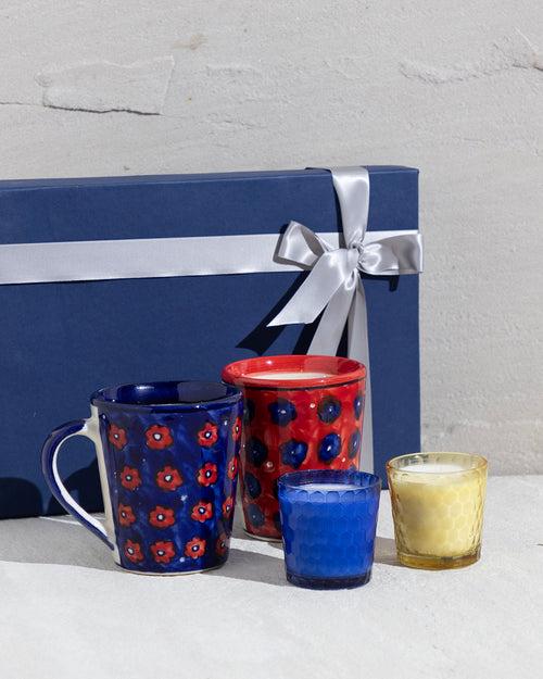 Coffee Mugs (L) & Soy Candle Gift Hamper