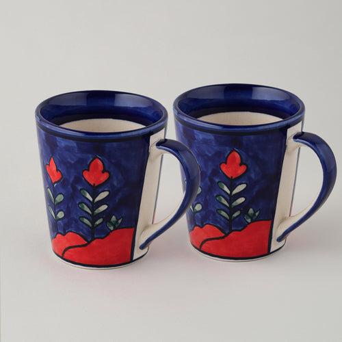 Mountain Landscape Ceramic Coffee Mug - Set of 2 (Large)