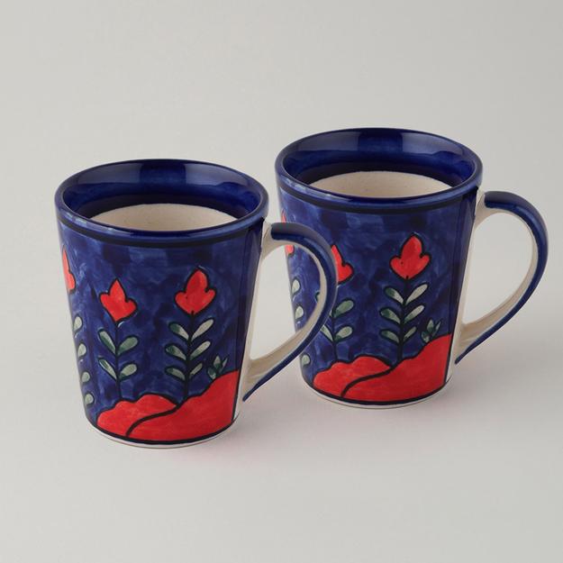 Mountain Landscape Ceramic Coffee Mug - Set of 2 (Large)