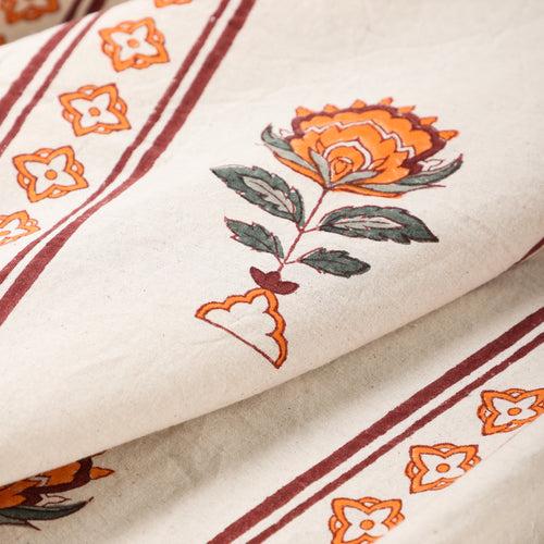 Hand Block Printed Bed Cover 90x108