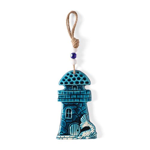 Ceramic Lighthouse Wall Hanging - 8x5