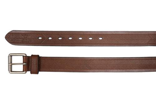 Leather Belt (Brown / Arrow) | Waist: 36"