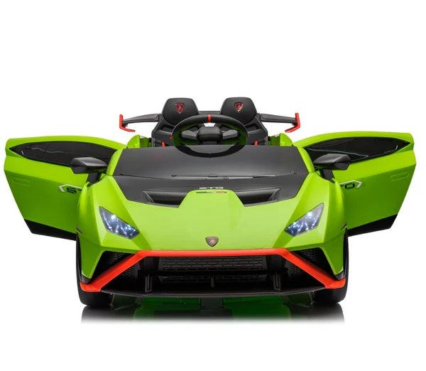 Lamborghini Huraćan STO Kids Car Green- 12V Electric ride on