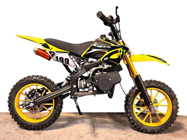 49 CC Kids Petrol Dirt Bike Pocket bike | Kids Sport Bike PETROL | Yellow