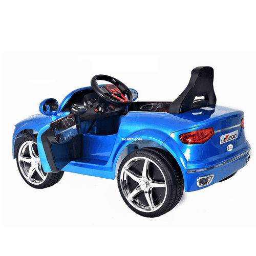 Electric Car for Kids with Remote Control & Manual Drive | Real car keys start & LED lights | Non-slip tires