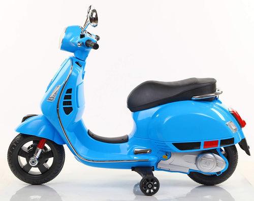 Vespa Rechargeable Battery Operated Scooter Blue