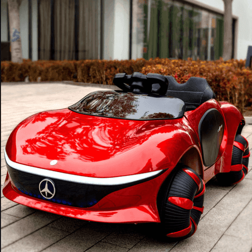 Mercedes Benz 12V Ride on Car with remote & Manual Drive for Kids - Red