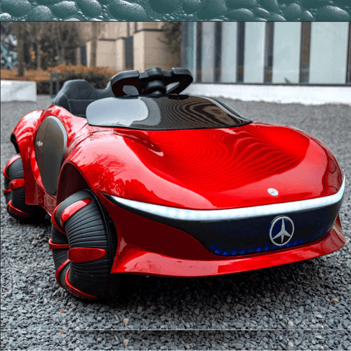 Mercedes Benz 12V Ride on Car with remote & Manual Drive for Kids - Red