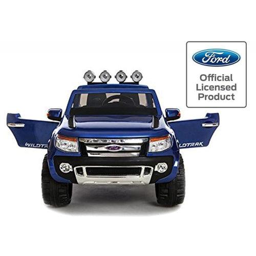 12V Pick-Up Ford Ranger Blue Electric 4x4 for Kids | Illuminated lights & 4 Wheel Drive