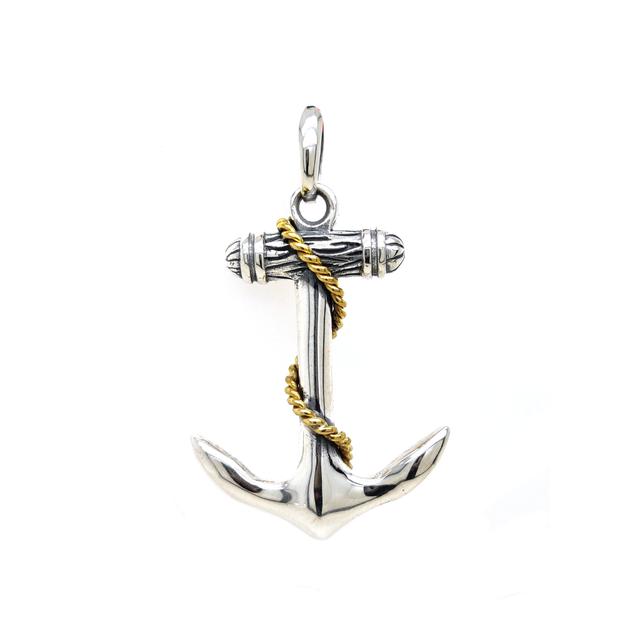 Anchor pendant in 925 sterling silver