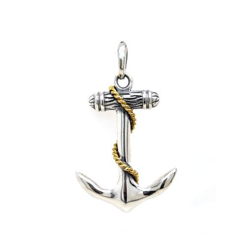 Anchor pendant in 925 sterling silver