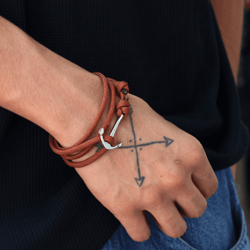 Nautical Rope Anchor Wrap Bracelet