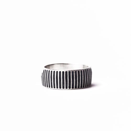 3 way wearable Minimal Liner ring in Solid 925 sterling silver