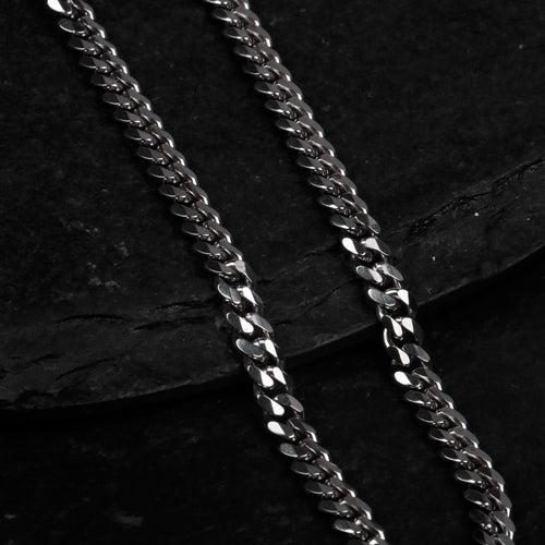 5mm Classic Cuban Link chain in Silver