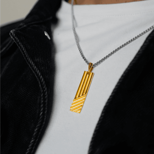 Linear Bar Pendant in Gold finish