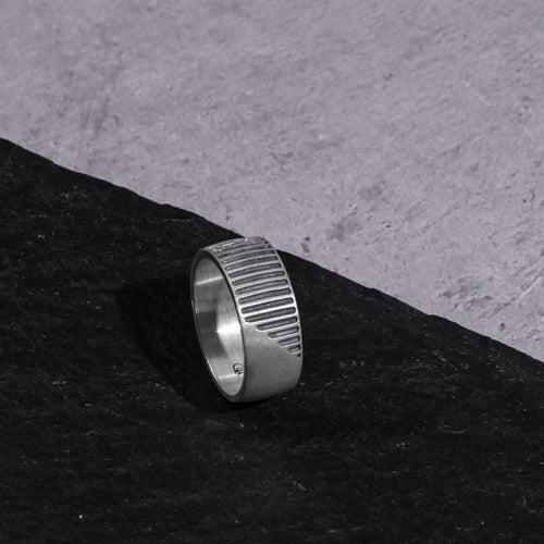 3 way wearable Minimal Liner ring in Solid 925 sterling silver