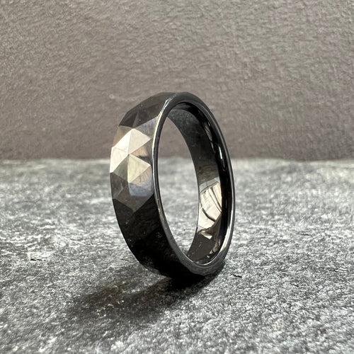 Geometric Triangular partner Stainless Steel ring