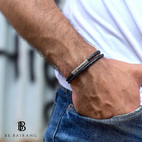 4mm Double Wrap Bracelet in Genuine Black Leather