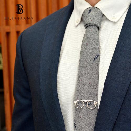 Glasses Tie bar, Silver