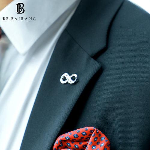 Infinity Lapel Pin with Butterfly Pin