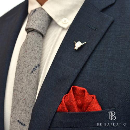 Shaka Lapel Pin with Butterfly Pin