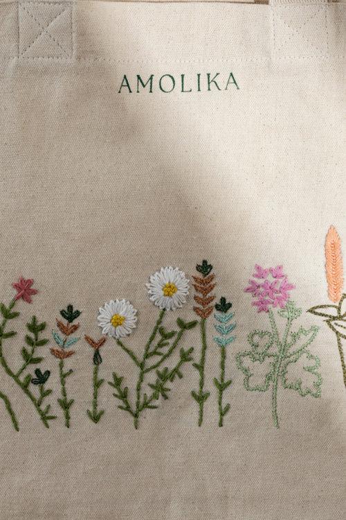 Floral Fairy Canvas Tote 