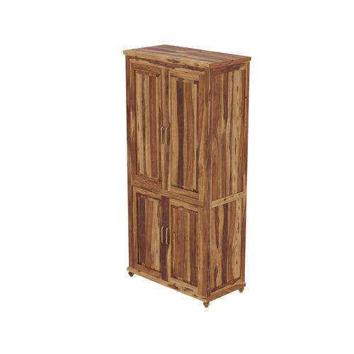 Flora Sheesham Finished Wooden Handmade Classic Wardrobe