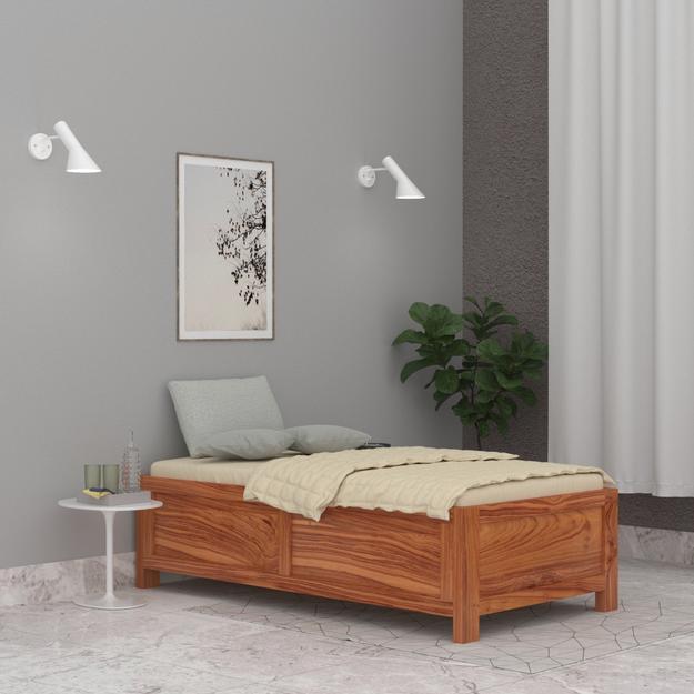 Wooden Designed Single Bed ( Teak Wood )