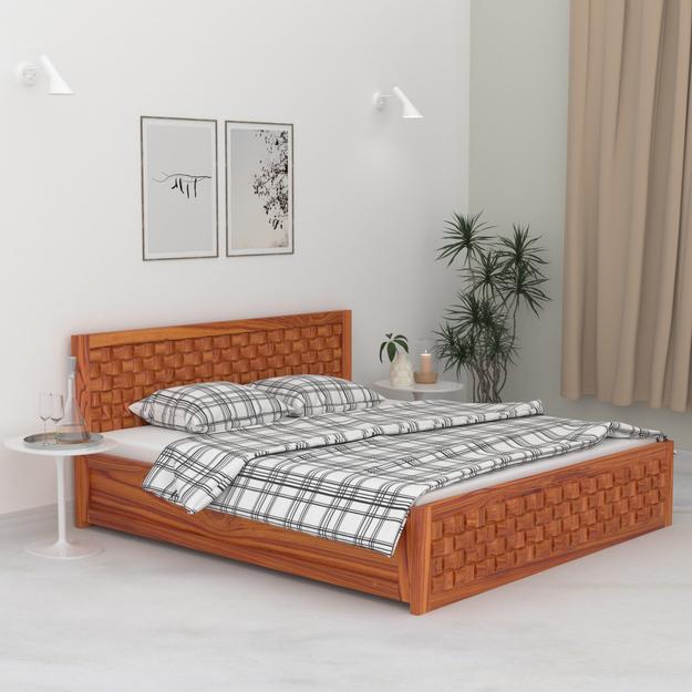 Wooden Regal designed Bed ( Teak wood )