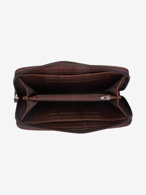 Cocoa Essence: Women's Brown Cork Wallet