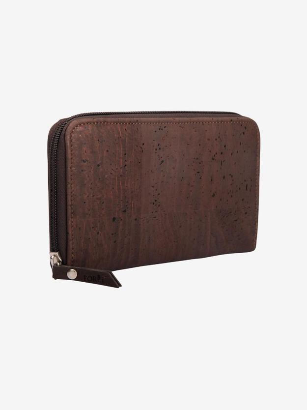 Cocoa Essence: Women's Brown Cork Wallet