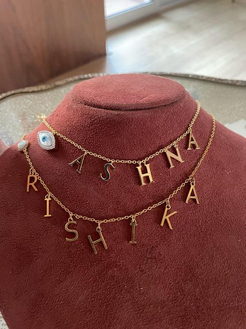 Personalized Name Charm Necklace