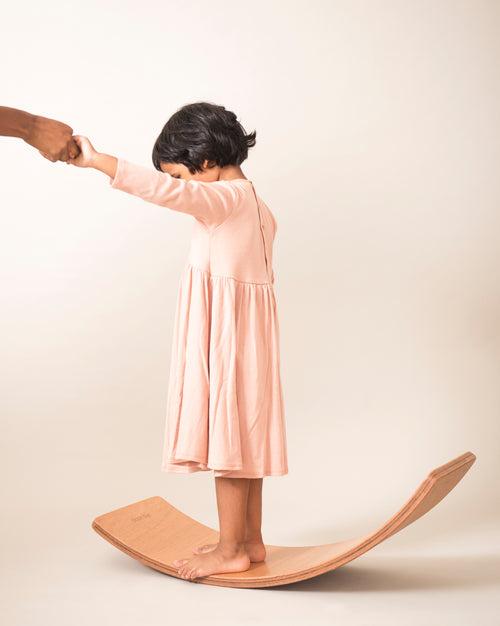 Original Curvy Board (Wooden Balance Board, without Cork)