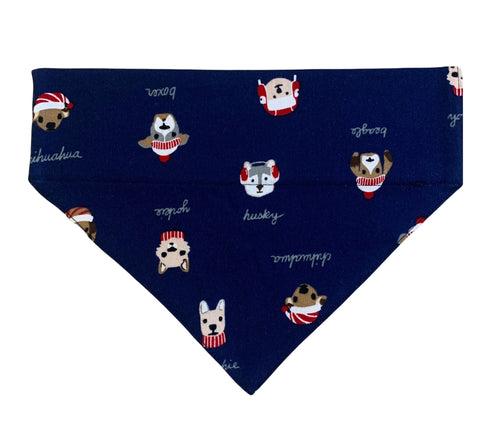 Christmas Dog Bandana: Vibrant Winter Bandana for Dogs and Cats