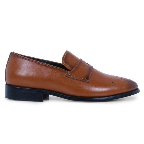 Basel Brogues Tan Loafers