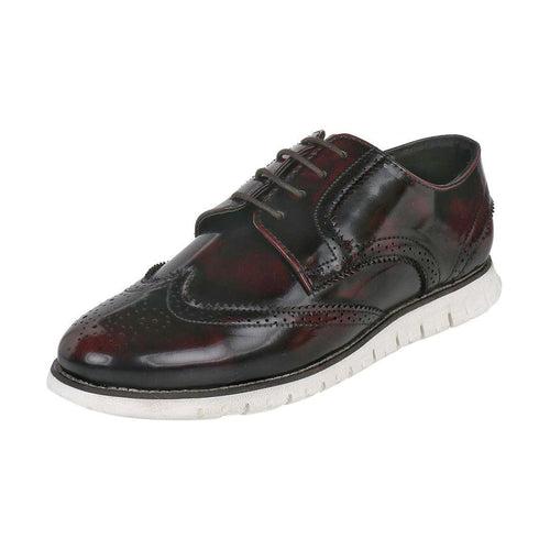 Allen Wingtip Cherry/Black Brogue Sneakers