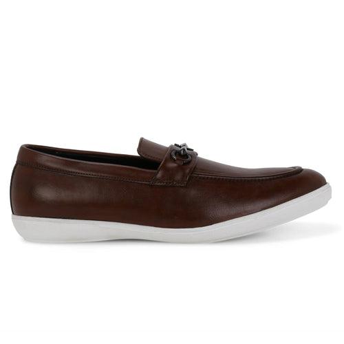 Atlanta Brown Buckle Penny Sneaker