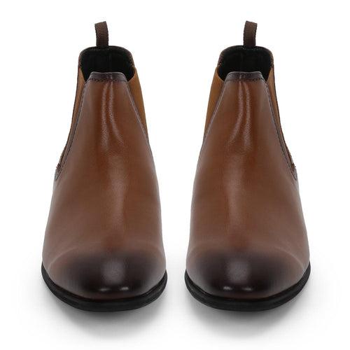 Alpha Tan Chelsea Boots