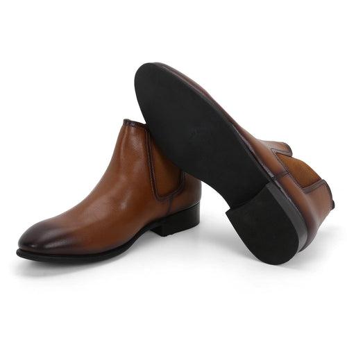 Alpha Tan Chelsea Boots