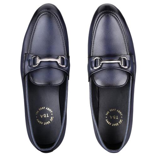 St.James Blue Buckle Loafers