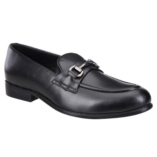 St.James Black Buckle Loafers