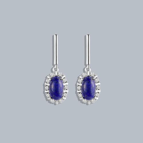 Lavish Oval Drop Earrings