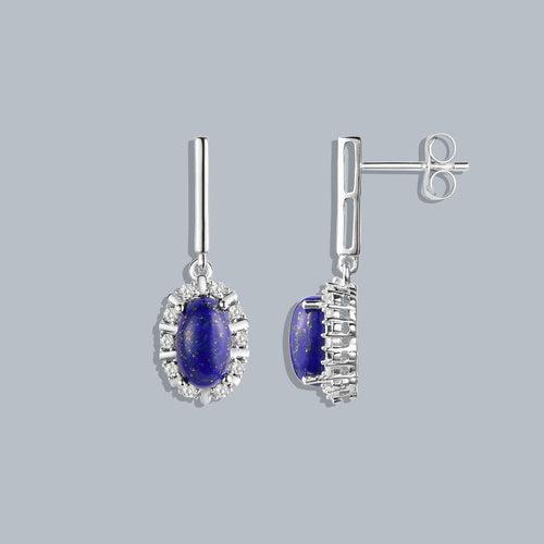 Lavish Oval Drop Earrings