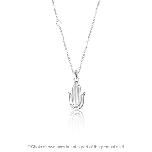 Hand of Hamsa Silver Pendant