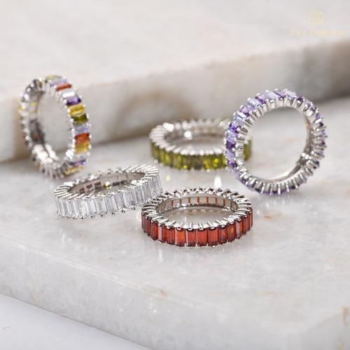 Multicolour Baguette Stack Ring