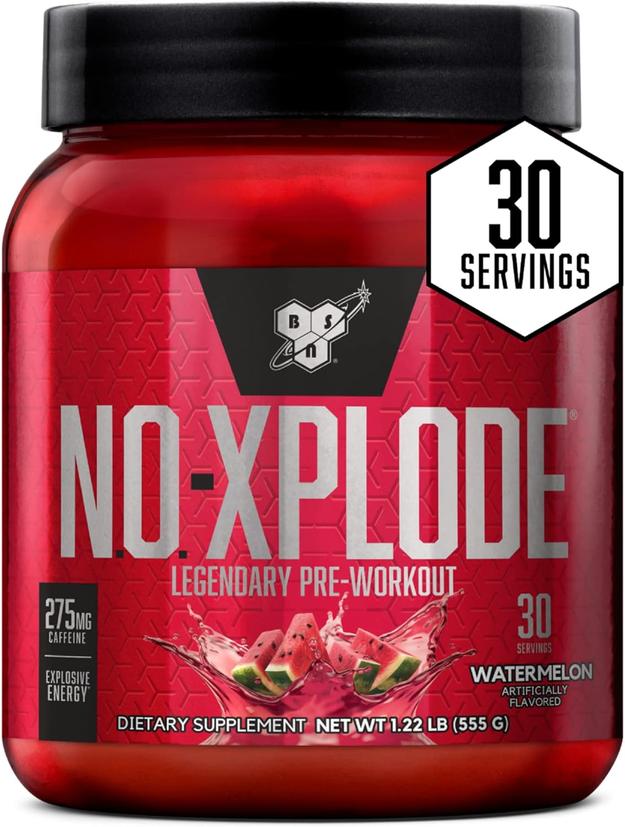 BSN N.O.-XPLODE Pre Workout Powder, Energy Supplement for Men and Women with Creatine and Beta-Alanine, 30 Servings