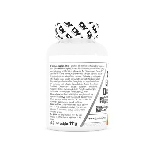 DY Nutrition Multivitamin Complex - 60Caps (Each serving delivers the 24 key vitamins and minerals, plus 4mg Co-enzyme Q-10 and 220mg Panax Ginseng (adaptogens).